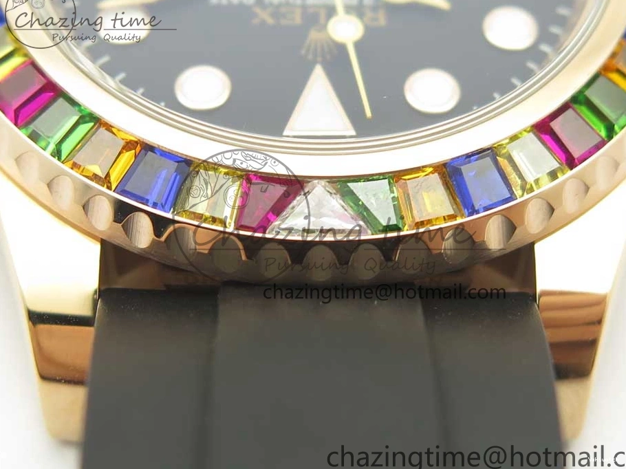 Noob Extra Edition (Free Black Strap) Yacht-Master Rubber 904L On Strap 116695SATS 40 Best 1:1 Case 1231